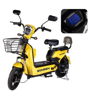 Imagem de Bicicleta Elétrica 500W WeHawk Basket Bateria Removível 48V 12Ah Paine