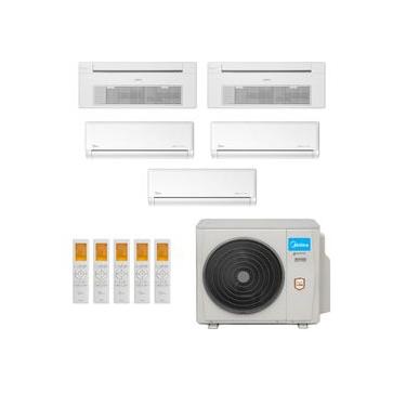 Imagem de Ar-Condicionado Multi Split Inverter Midea 42.000 (3x Evap HW 9.000 + 1x Evap Cassete 1 Via 12.000 + 1x Evap Cassete 1 Via 18.000) Quente/Frio 220V