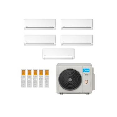 Imagem de Ar-Condicionado Multi Split Inverter Midea 42.000 (3x Evap HW 9.000 + 2x Evap HW 12.000) Quente/Frio 220V