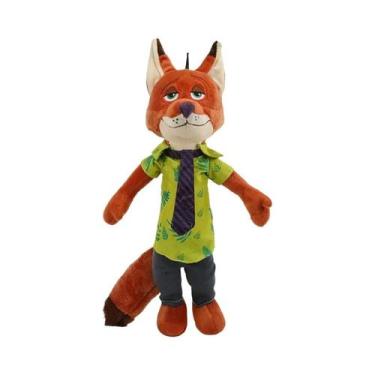 Imagem de Boneco De Brinquedo Fofo Disney Zootopia Nick Wilde Judy Hopps 40-50Cm
