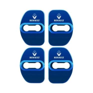 Imagem de Capa De Fechadura De Porta De Carro Em Aço Inoxidável 4 Peças Adesivos