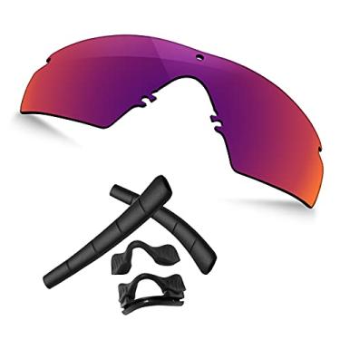 Imagem de TRUSHELL Lentes de reposição polarizadas | Kits de borracha para óculos de sol Oakley Si Ballistic M Frame 2.0 Midnight Sun - Polarizadas