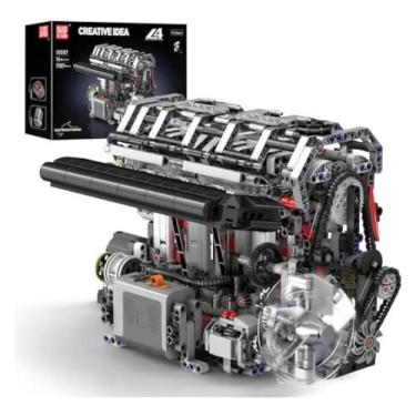 Imagem de Bloco Montar Motor L4 Gasolina Importado Mould King - 10087