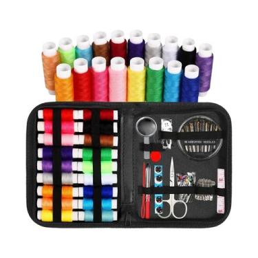 Imagem de Kit De Costura Compacto E Portátil Para Iniciantes E Profissionais Com