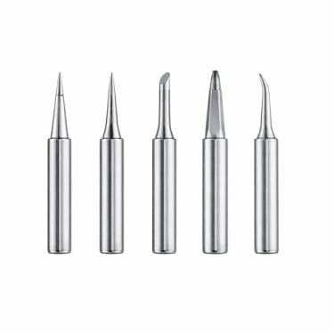 Imagem de Kit 5 Pontas para Ferro de Solda Prata 900m Para estação de Solda