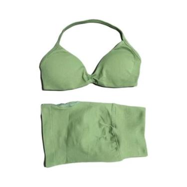 Imagem de Conjunto Esportivo Feminino Com Alças, 2 Peças, Top De Ginástica E Sho