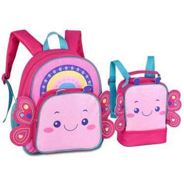 Imagem de Kit Mochila e Lancheira de Creche Infantil Pets-Unissex