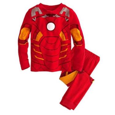 Imagem de Pijama Menino Desenho Animado Manga Longa Infantil cor:VermelhoTamanho