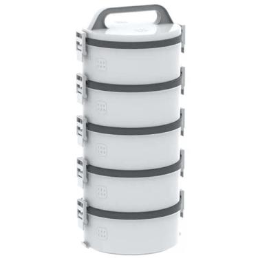 Imagem de Conjunto 5 Marmitas Térmicas Marmitex Termoprato Tekcor 1,5L Soprano C