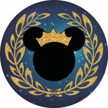Imagem de Painel Festa Redondo 3d casa do Mickey Realeza Sublimação 1,50M - Fant