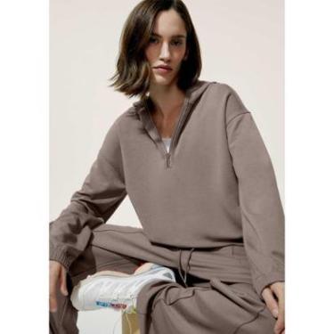 Imagem de Blusão Esportivo Feminino Gola Alta Com Zíper-Feminino