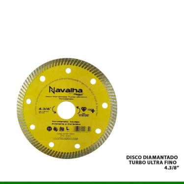 Imagem de Disco Diamantado Liso Porcelanato 4.3/8" X 110mm 6055 Navalha