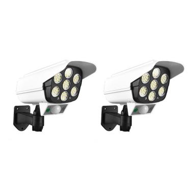 Imagem de Luminaria Solar Camera Falsa 77 Leds