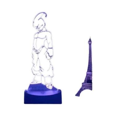 Imagem de Figura De Anime Dragon Ball Z Com Luz Noturna LED, Lâmpada 3D Goku Veg