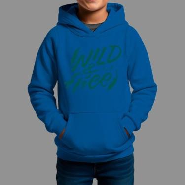 Imagem de Moletom Canguru Infantil Basico Masculino Casual Moda Country Inverno 