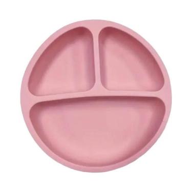 Imagem de Conjunto De Prato De Silicone Dividido E Tigela Para Lanches Para Cria