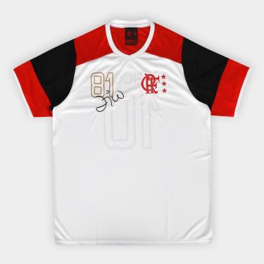 Imagem de Camiseta Infantil Flamengo Zico Retro-Unissex