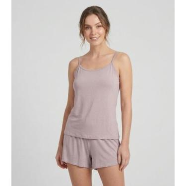 Imagem de Pijama Feminino De Alças Select Rosa, G, Rosa