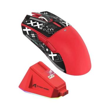 Imagem de Mouse Gamer Sem Fio Attack Shark X11 Com Base De Carregamento E Sensor