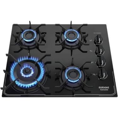Imagem de Cooktop Itamaster Tripla Chama 4 Bocas Itatiaia Preto Bivolt 127V 220V