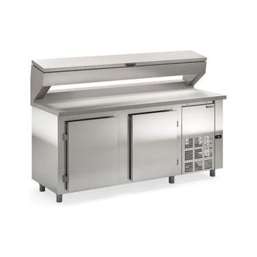 Imagem de Balcão Condimentado 2 Portas com Tampa GBPZ200CBT Inox Gelopar 220V