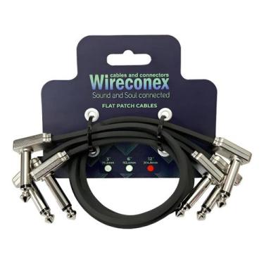 Imagem de Pack 3 flat patch wireconex wfc12 plug ts cachimbo 30,48cm