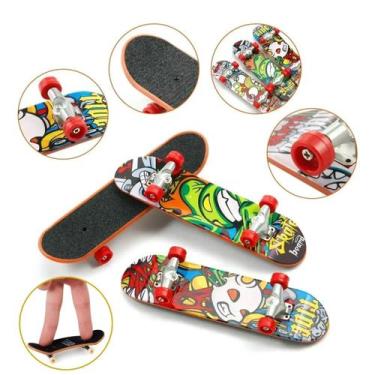Imagem de 2 Mini Skate de Dedo Brinquedo Infantil Radical Sortido - Shock Import
