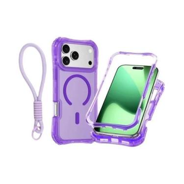 Imagem de Capa Magnética Transparente Para iPhone 17 pro Max 16 15 14 13 12 plus