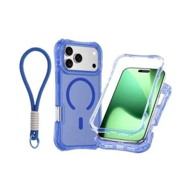 Imagem de Capa Magnética Transparente Para iPhone 17 pro Max 16 15 14 13 12 plus
