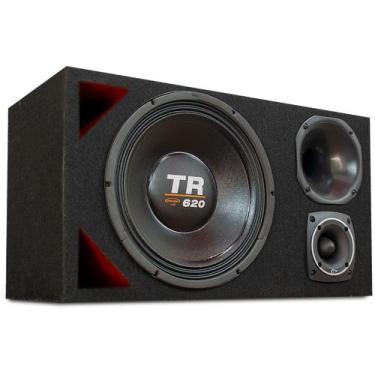 Imagem de Caixa Trio Automotivo Completa Alto Falante Triton Tr 620 - Oestesom