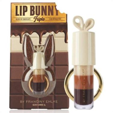 Imagem de Gloss Labial Fran By Franciny Ehlke Lip Bunny Triple Com Mosquetão - M