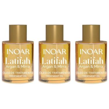 Imagem de Kit C/3 Óleo Inoar Latifah Argan & Mirra 7ml