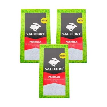 Imagem de Sal Marinho Granulado Para Parrilla Lebre 500g - 3 Unidades