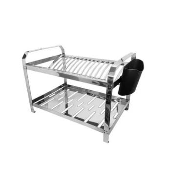 Imagem de Escorredor de Pratos Aço inox - 12 Pratos - Mak Inox