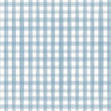 Imagem de Papel de Parede Vinílico Xadrez picnic pincelada céu revoada 4444 53x1