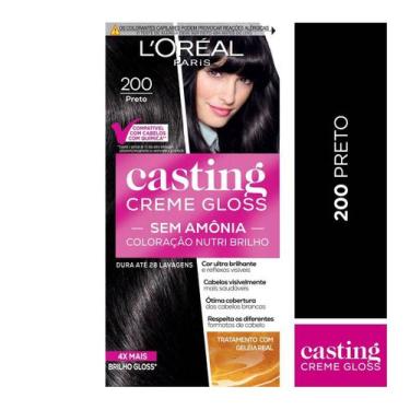 Imagem de Tinta de Cabelo Casting Creme Gloss LOréal Paris 200 Preto 246g - LORE