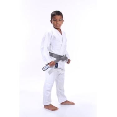 Imagem de Kimono Jiu Jitsu e Judô Combate Infantil Branco Com Faixa Branca Torah
