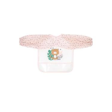 Imagem de Babador impermeavel com mangas savanna kikka boo -, PINK-ROSA