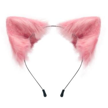 Imagem de Bandana QinRuan Cat Fox, pele sintética, orelhas de animais, feita à m