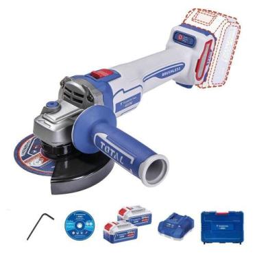Imagem de Esmerilhadeira Angular 20V 125mm 1200W Brushless com 2 Baterias 20V 4,