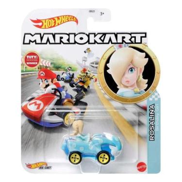 Imagem de Hot Wheels Carrinho Mario Kart 1:64 Metal Mattel - GBG25, Rosalina