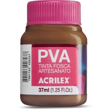 Imagem de Tinta PVA 37ML Marrom - Caixa com 12 - Acrilex