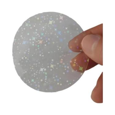 Imagem de Filmes Protetores Transparentes Em Formato De Estrela Para Crachás De 
