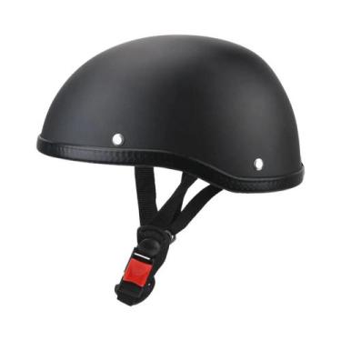 Imagem de Capacete de Moto e Ciclismo Meio-Rosto Ultraleve Retrô Vintage Unissex