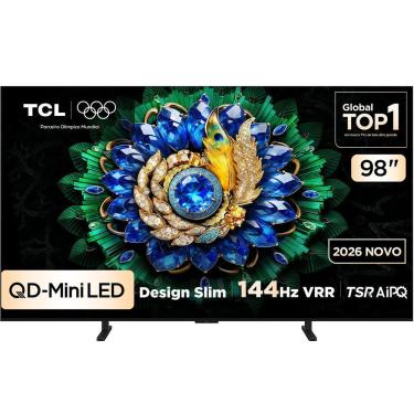 Imagem de Smart TV TCL 98A400M 98 Polegadas 4K Ultra HD Mini LED Preto Google TV Bivolt