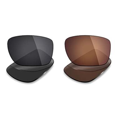 Imagem de Mryok 2 pares de lentes polarizadas de substituição para óculos de sol Oakley Turbine – opções