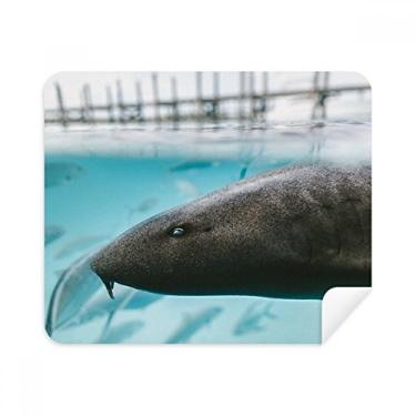 Imagem de Pano de limpeza de animais tubarão oceano animal limpador de tela 2 peças tecido de camurça