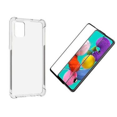 Imagem de Capinha Silicone Antichoque e Película Vidro 3D Samsung A51