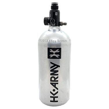Imagem de HK Army Tanque HPA de ar comprimido de alumínio 48ci/3000psi - Sistema de alta pressão recarregável para Paintball e Airsoft Gear - Gunmetal
