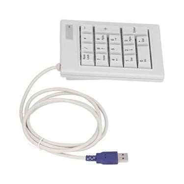 Imagem de Teclado numérico mecânico, teclado numérico USB resistente a derramamento para computadores laptop